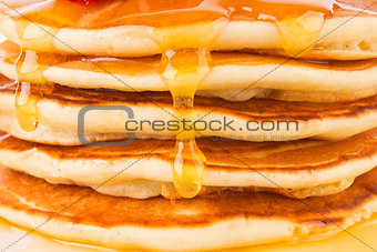 Texture of  fresh pancakes