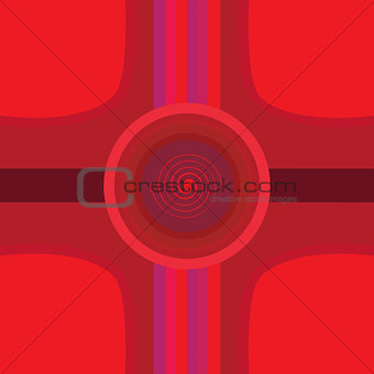 Abstract design background with curves and circles