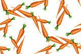 Seamless pattern with carrots. Vector illustration