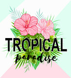Abstract tropical background