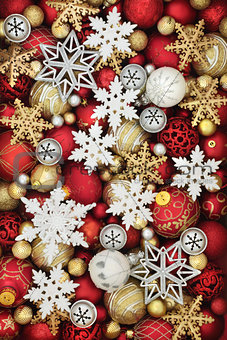Snowflake and Christmas Bauble Decorations