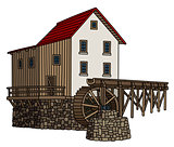 Old stone watermill
