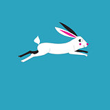 Illustration of a running hare