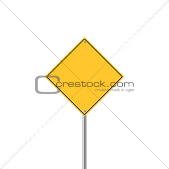 Road sign icon. Flat design