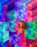 background cubical abstract design