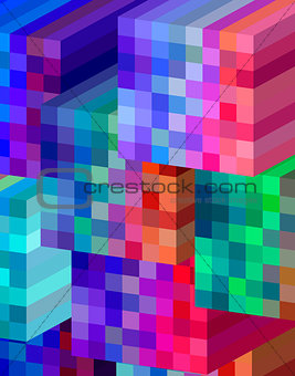background cubical abstract design