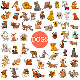 cartoon dog characters large set