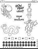 calculating activity coloring page