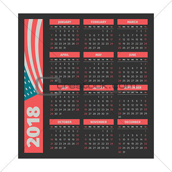 calendar 2018 template