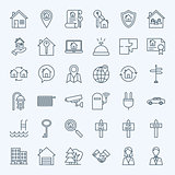 Line Real Estate Icons