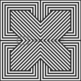 Geometric striped seamless pattern.