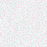 Dotted colorful seamless pattern. Polka dot delicate design. Mmphis style - fashion 80-90s.