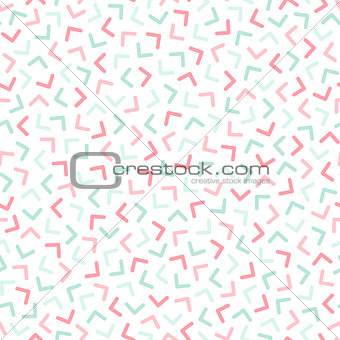 Colorful seamless pattern with mosaic shapes. Delicate design.