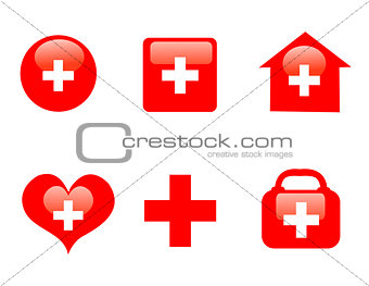 collection of medical themed icons
