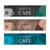 Cafe coffee banner