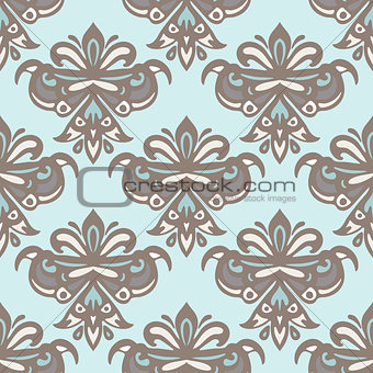 Luxury Damask flower seamless pattern