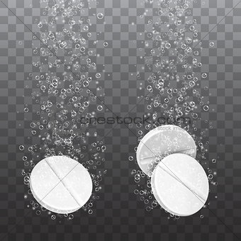 Medicine Pills in Water