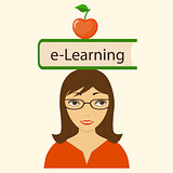 book e-learning on the head