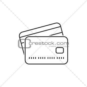 Credit card outline icon