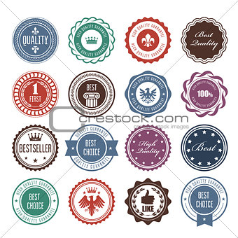 Emblems, badges and stamps - prize seals designs