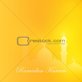 Ramadan kareem greeting card template