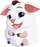 lamb at the white background