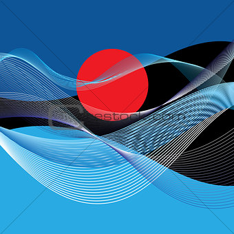 Abstract vector landscape