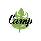 Camp Leaf Calligraphy