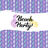 Beach Party Postcard Design