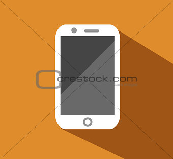 Vector flat icon of phone.