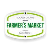 Farmers market vintage sticker