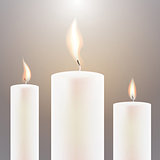 Three Candle Flame.