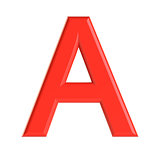 Red letter. 3D illustration
