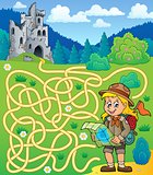 Maze 4 with scout girl