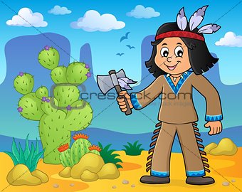 Native American boy theme image 2
