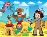 Native American boy theme image 3