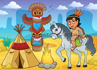 Native American boy theme image 4