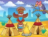Native American campsite theme image 2