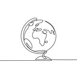 School globe of earth