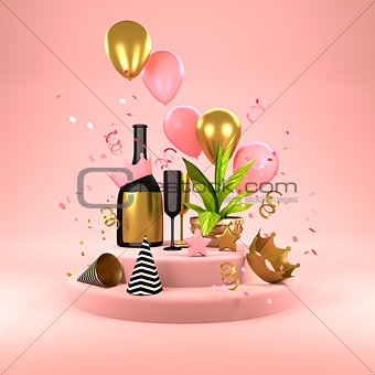 Pink Party Background