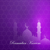 Ramadan kareem greeting card template