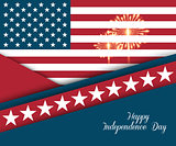 Fourth of July. Independence day greeting card