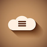 Computer cloud icon