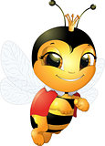 Beautiful cute bee
