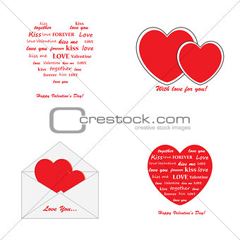 Valentines Day greeting card