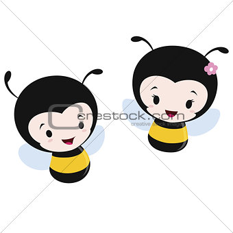 Cartoon Bees