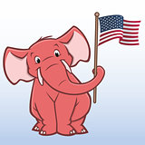 Cartoon Republican Elephant