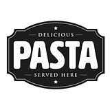 Pasta vintage sign retro