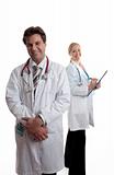 Caring doctors or medical professionals
