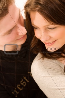 young couple in love